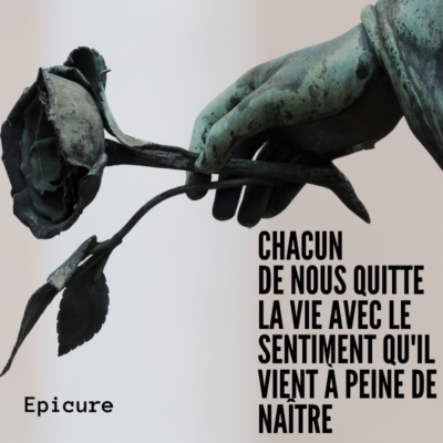 quitter la vie, sentiment, naitre